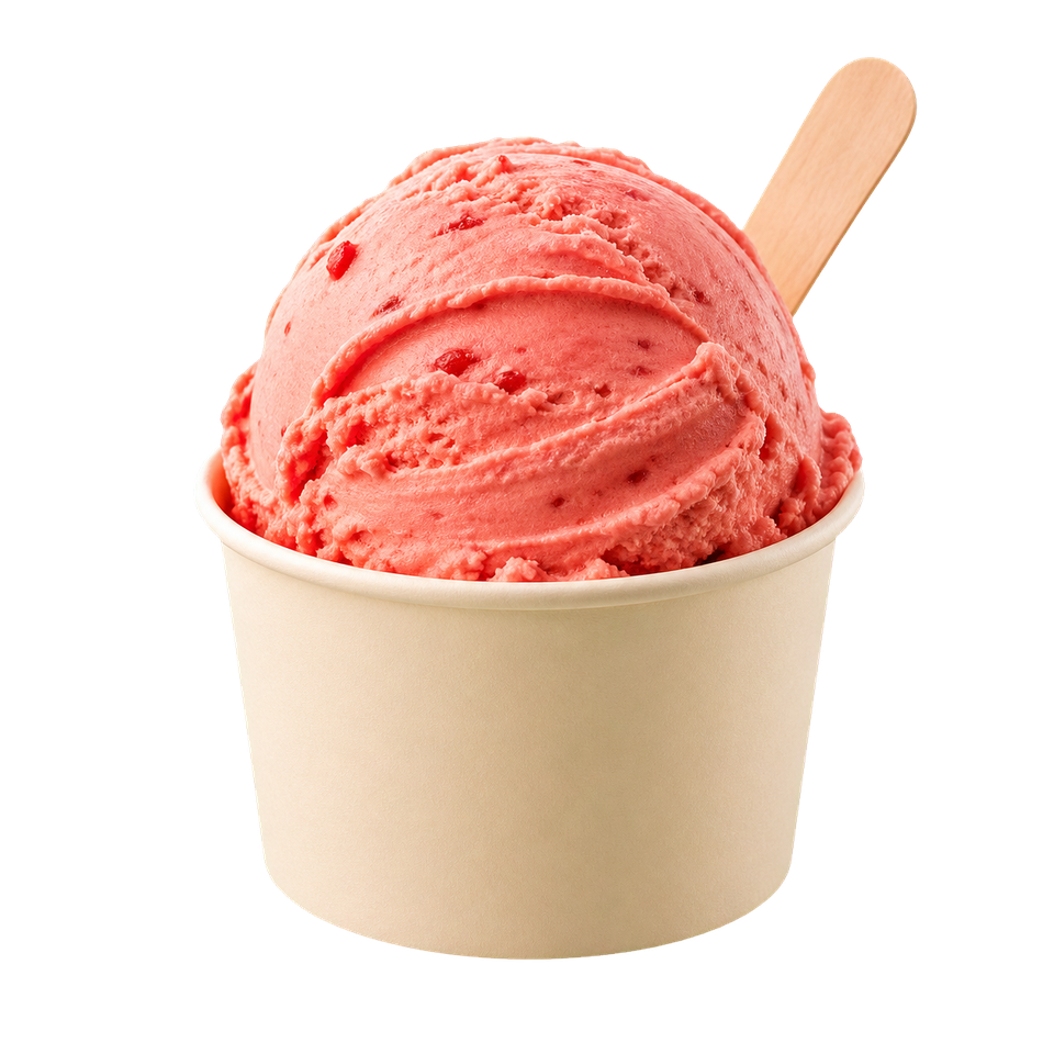 The Strawberry Study editorial gelato concept
